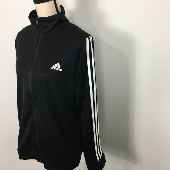 adidas Jackets & Coats Womans Black Adidas Team Sports Track Jacket